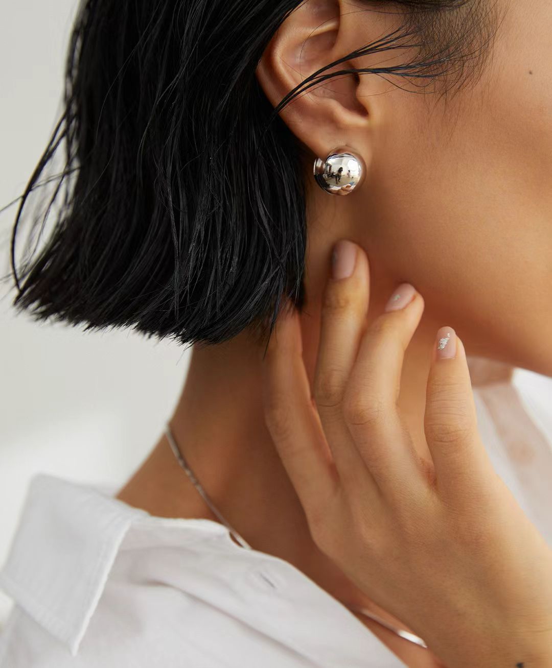 Orb Hoop Earrings