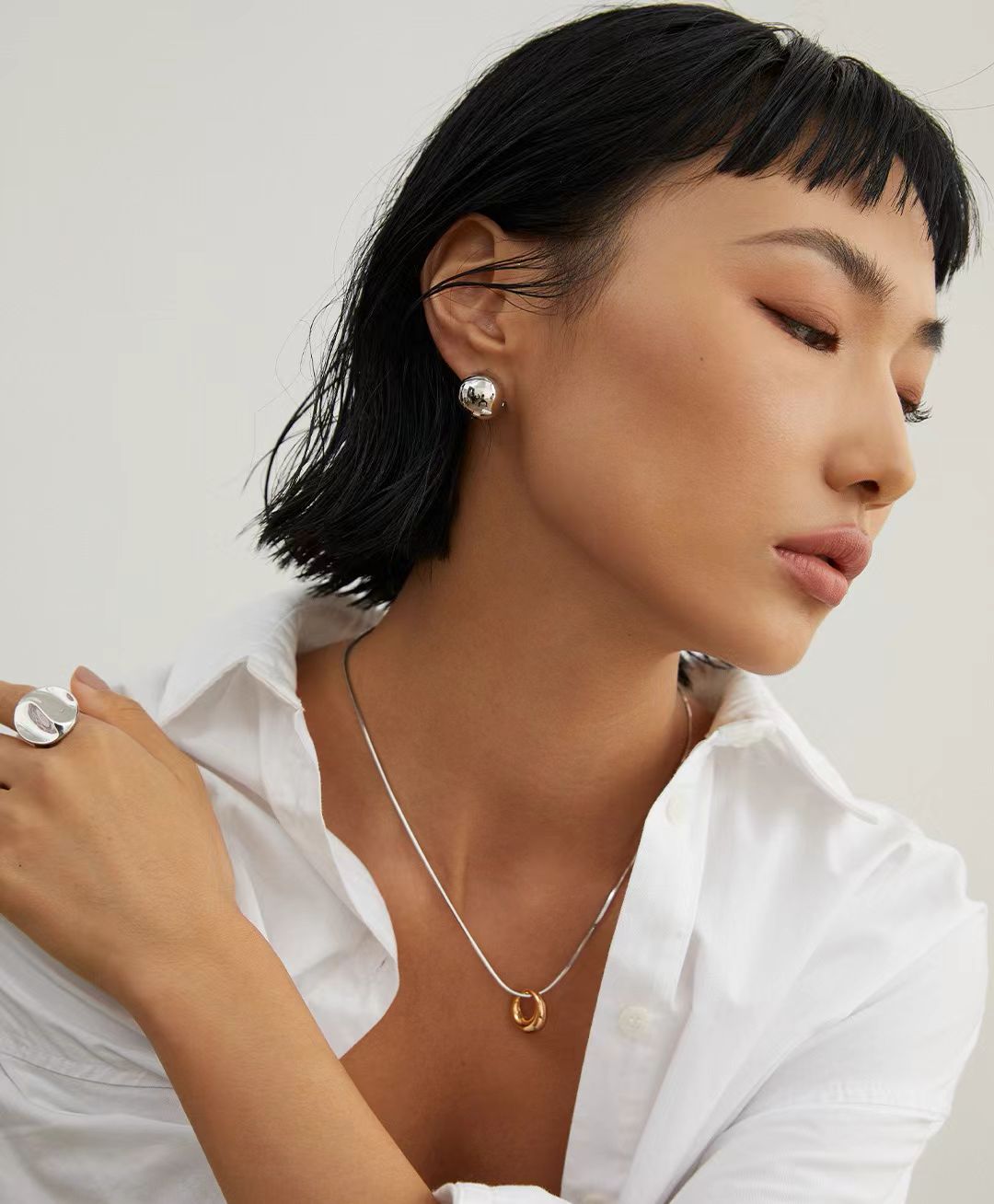 Orb Hoop Earrings