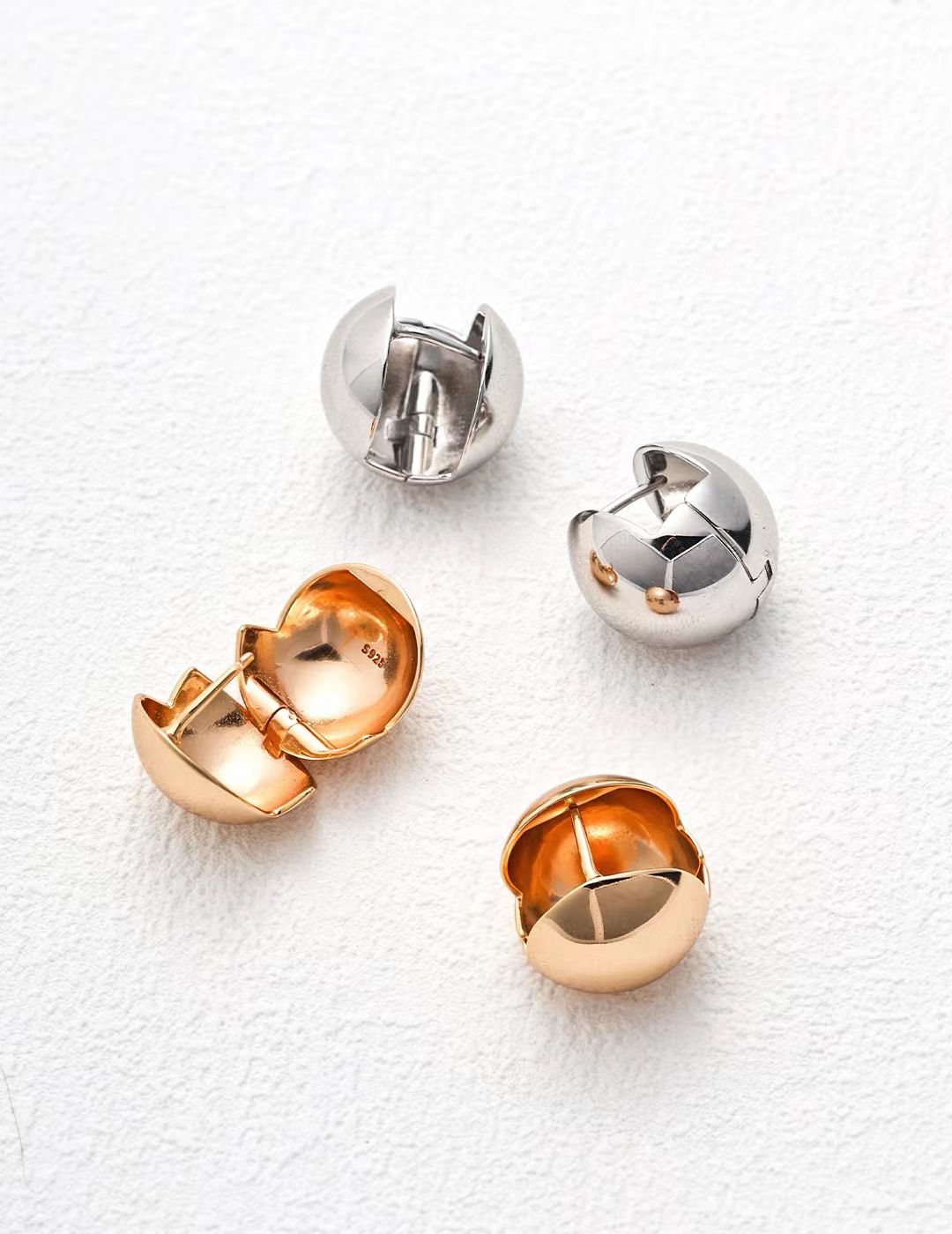 Orb Hoop Earrings