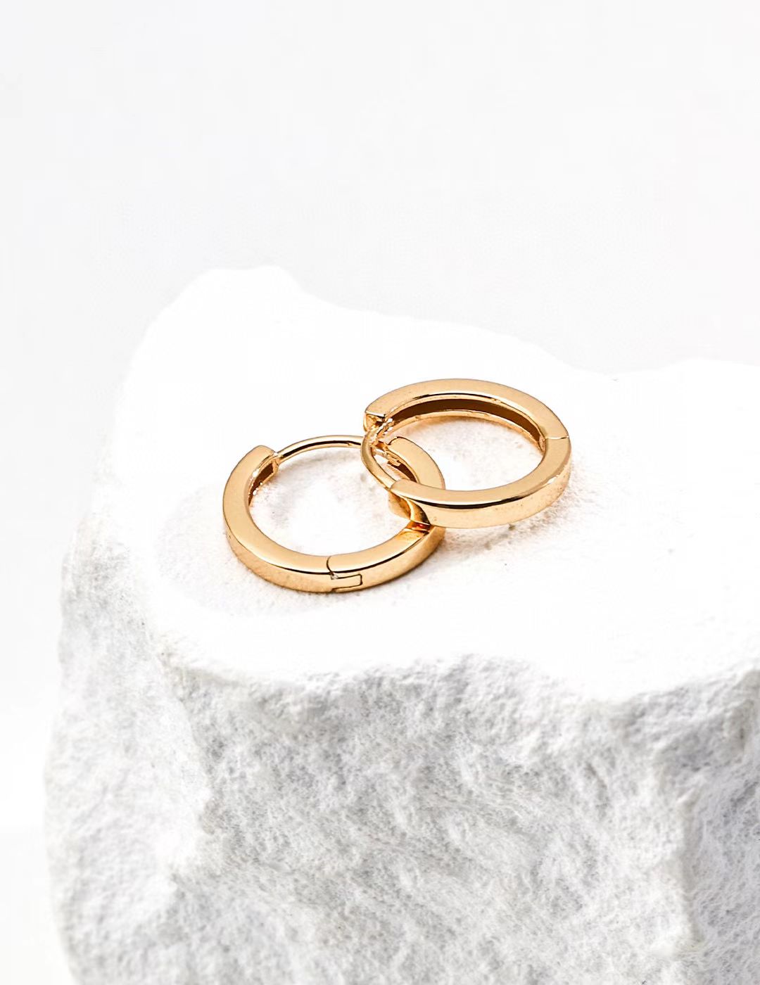 Mini Round Hoop Earrings