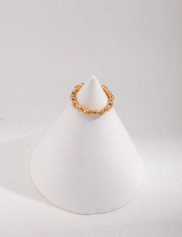 Linked Heart Open Ring